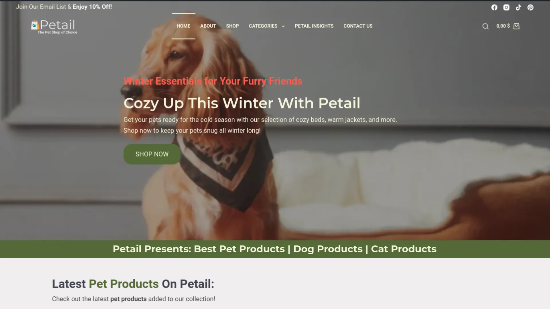 Petail The Pet Shop of Choice | EroCode Designs